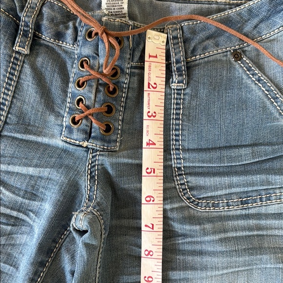 Mudd Blue Flare Wide Leg Jeans Classic Style - Picture 5 of 7